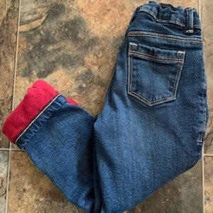 Fleece jeans
